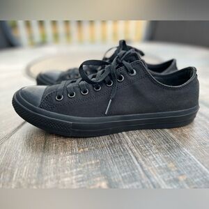 Converse Chuck Taylor All Star Low Top Black Mono 151223C Lunarlon Size 10M/12W